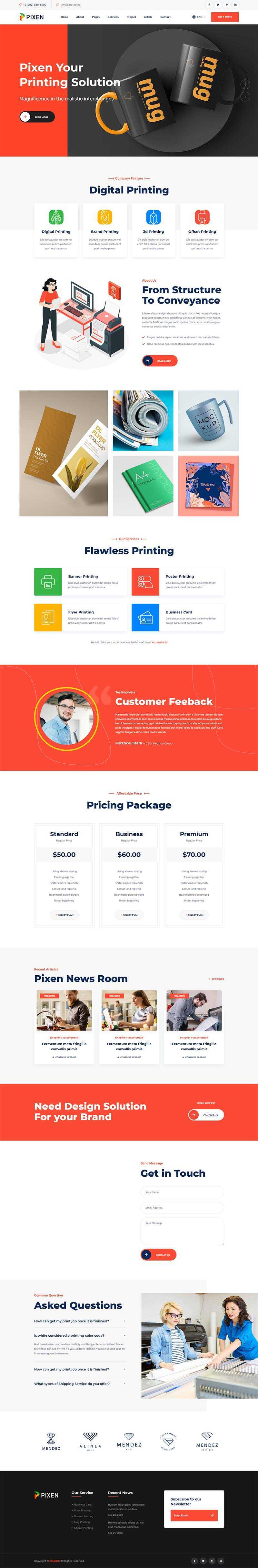 bootstrap响应式平面广告印刷设计公司HTML5模板 - 网创智汇