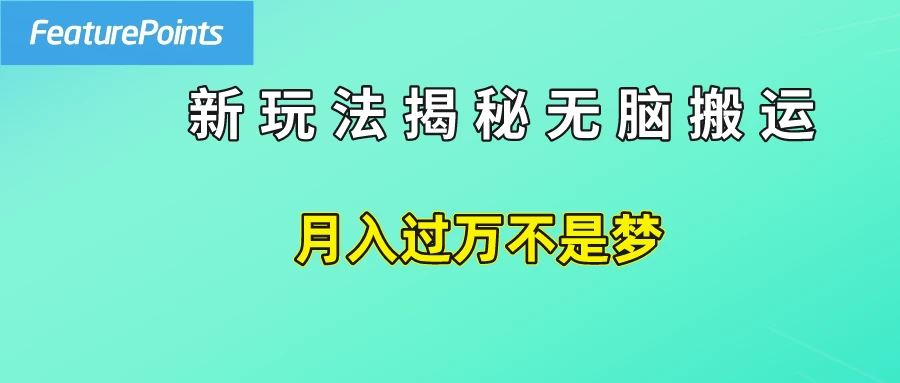 简单操作，每天50美元收入，搬运就是赚钱的秘诀！ - 网创智汇