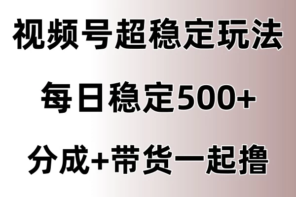 视频号超稳定赛道，长久不衰，单日稳定500+ - 网创智汇