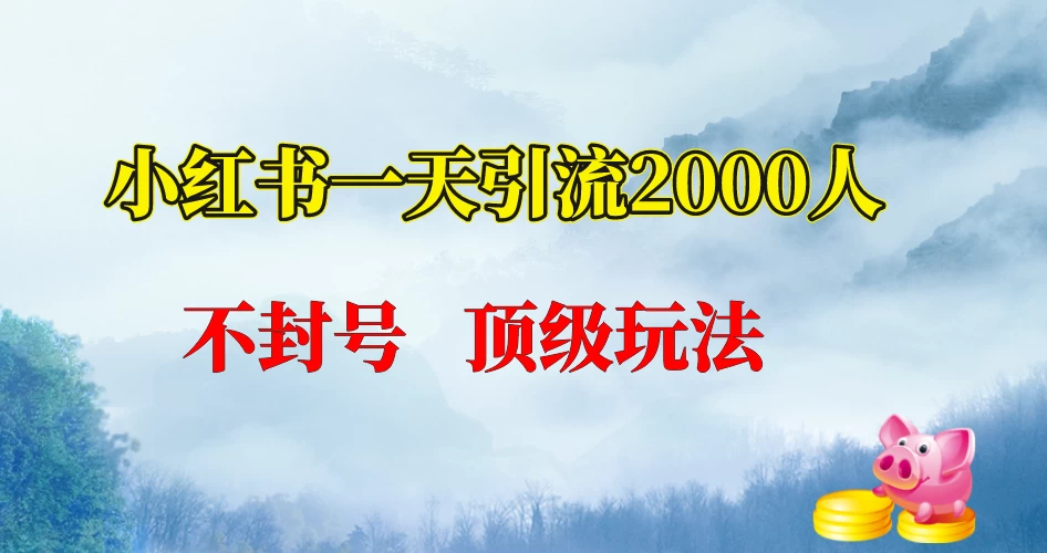 小红书一天加2000人，不封号，顶级玩法 - 网创智汇