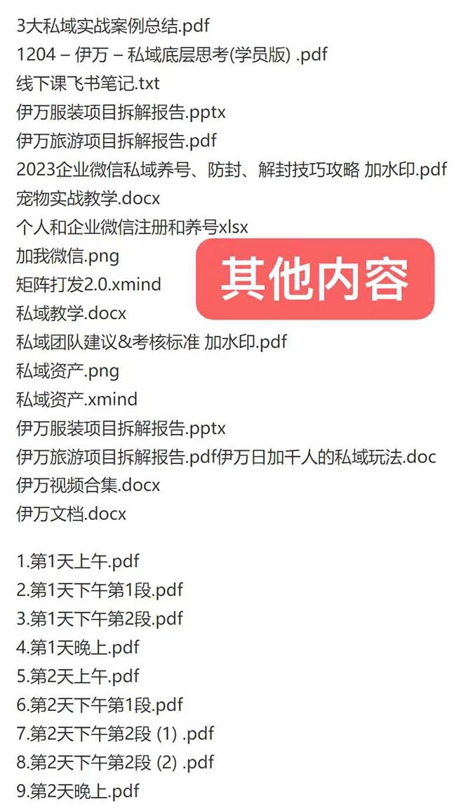 图片[2] - 私域收费课程笔记：线下课录音+飞书笔记和文档 PPT，私域必看！ - 网创智汇