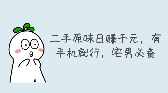 二手原味日赚千元，有手机就行，宅男必备【揭秘】 - 网创智汇