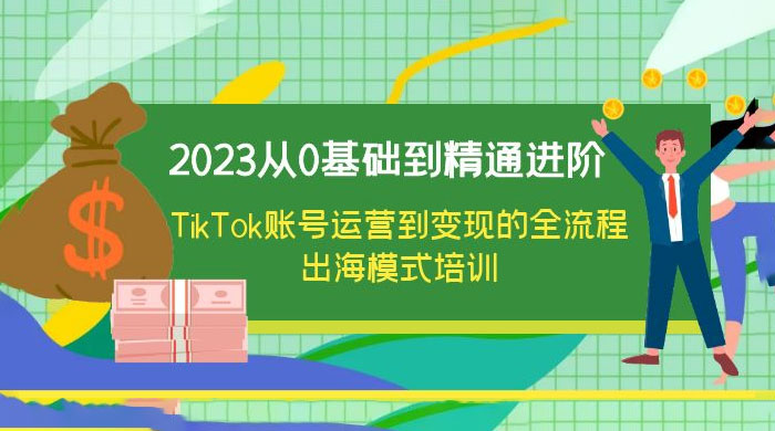 2023 从 0 基础到精通进阶，TikTok 账号运营到变现的全流程出海模式培训 - 网创智汇