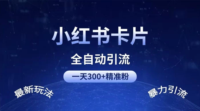 一天 300+ 精准粉，小红书笔记引流配合脚本全自动玩法详解 - 网创智汇