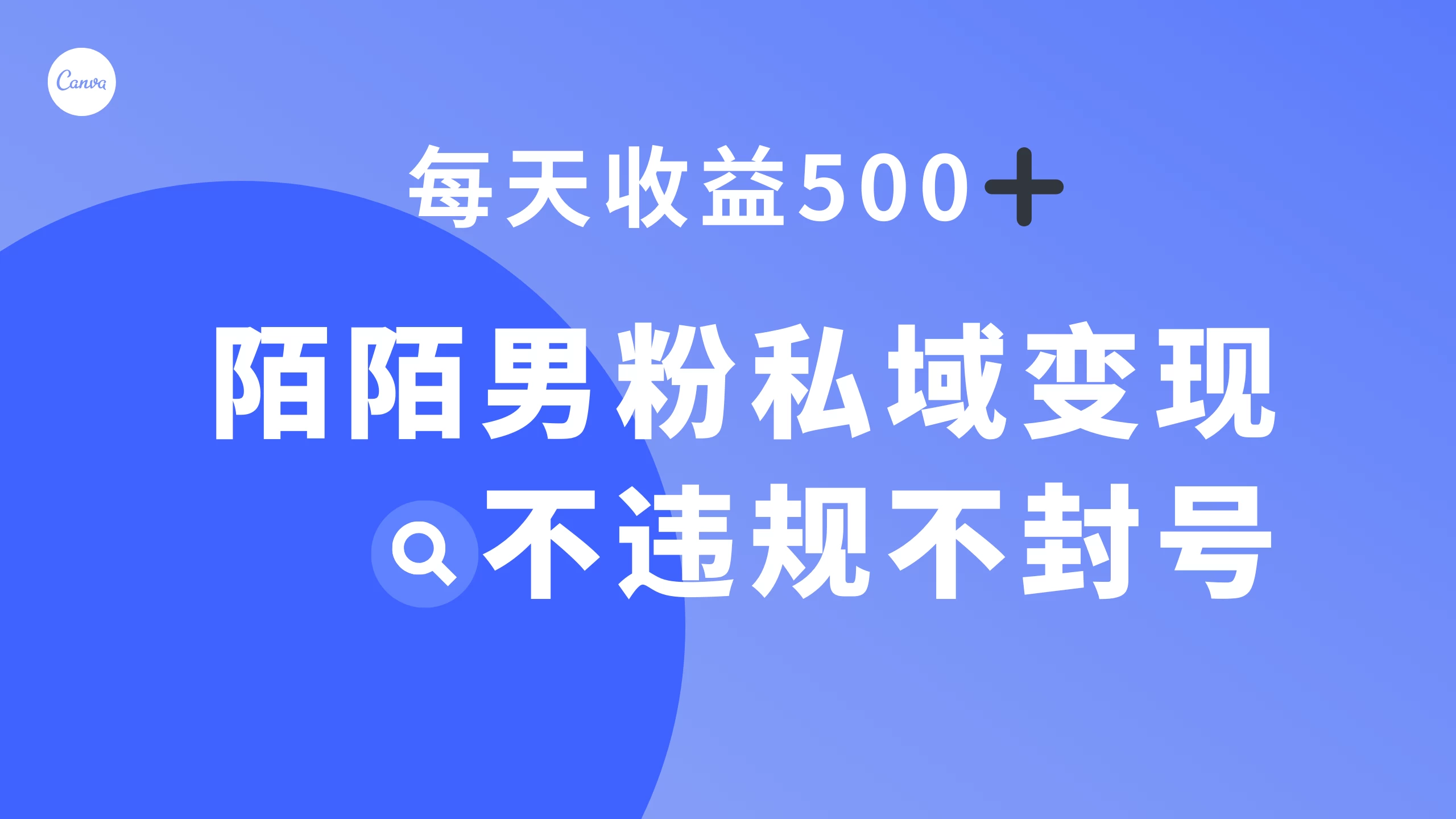 陌陌男粉私域变现新玩法，日入 500+，不违规不封号 - 网创智汇