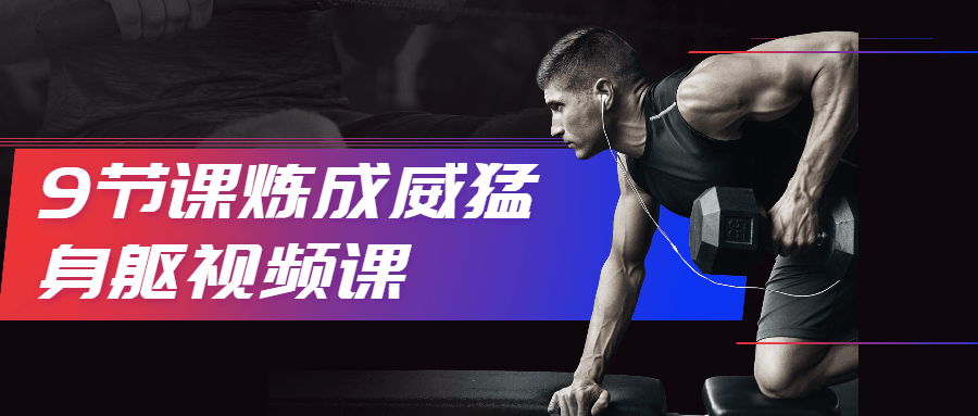 9节课炼成威猛身躯视频课 - 网创智汇