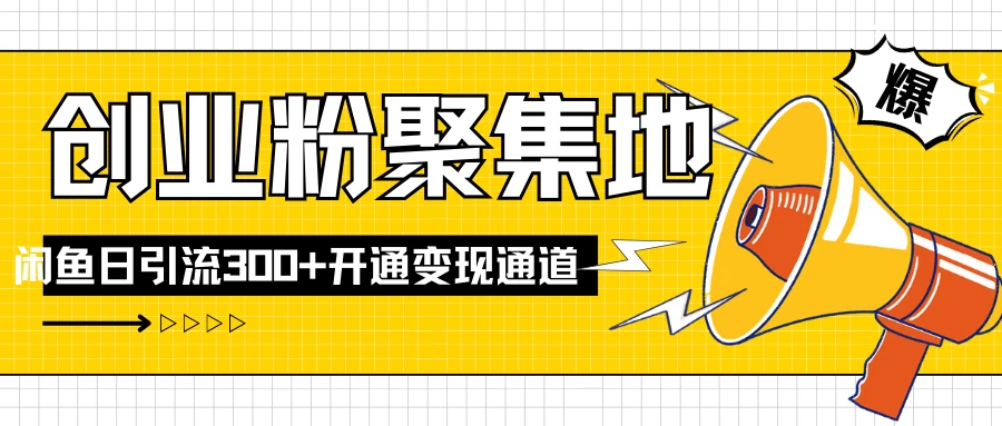 导师IP计划如何跑通闲鱼，日入创业粉300+，开通变现渠道 - 网创智汇