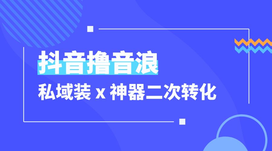 抖音撸音浪私域装 x 神器二次转化：单日变现超 500「详细操作教程」 - 网创智汇