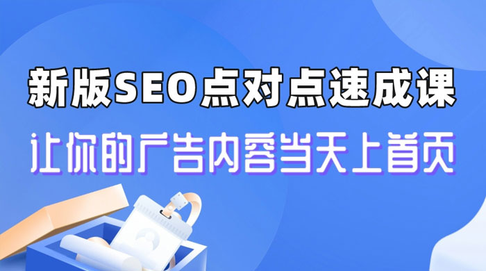 新版 SEO 点对点引流速成课：让你的广告内容当天上首页 - 网创智汇