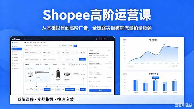 （18499期）Shopee高阶运营课-2026年5月更新，从基础搭建到高阶广告，全链路实操破解流量销量瓶颈 - 网创智汇