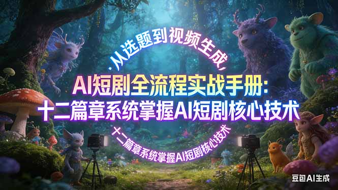 AI 短剧全流程实战手册：从选题到视频生成，十二篇章系统掌握 AI 短剧核心技术 - 网创智汇