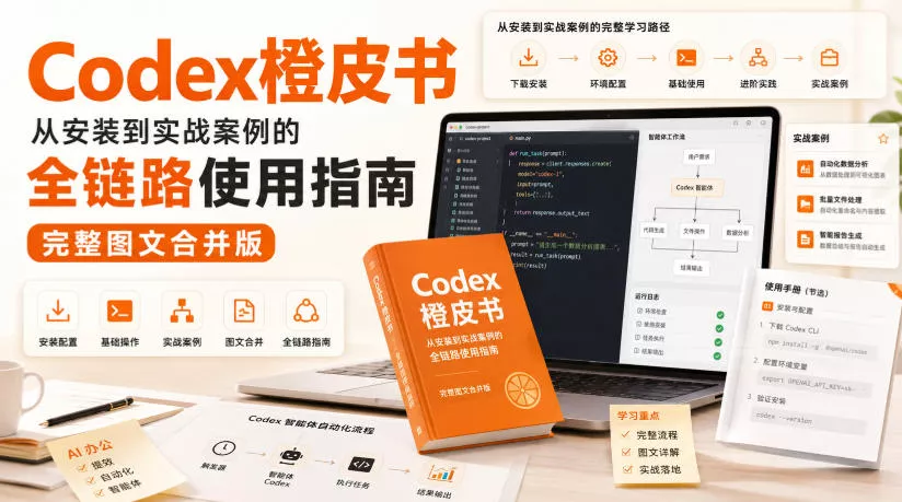 Codex橙皮书，从安装到实战案例的全链路使用指南，完整图文合并版 - 网创智汇