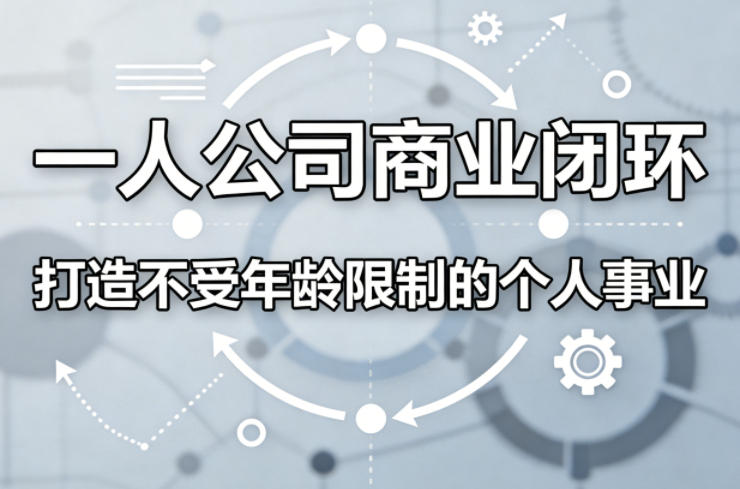 一人公司商业闭环，打造一份不受年龄限制的个人事业 - 网创智汇