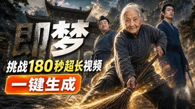 即梦挑战180秒超长视频！一键生成3分钟电影？完整制作流程详细分享！ - 网创智汇