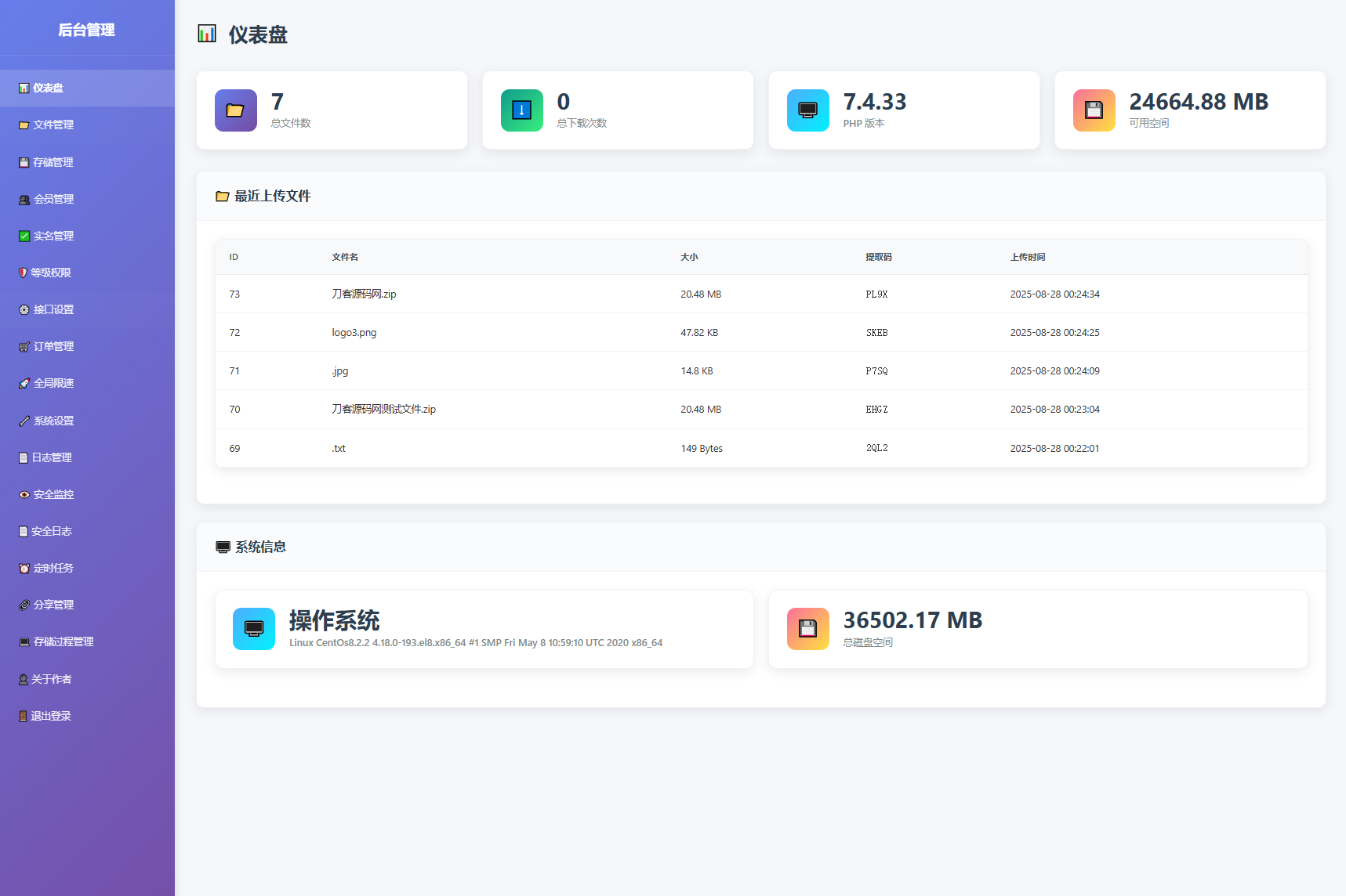 9月更新 临时文件快传系统源码 全开源附教程 - 网创智汇