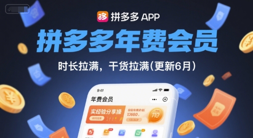 拼多多年费会员，实经验分享操，时长拉满，干货拉满(更新26年7月21日) - 网创智汇
