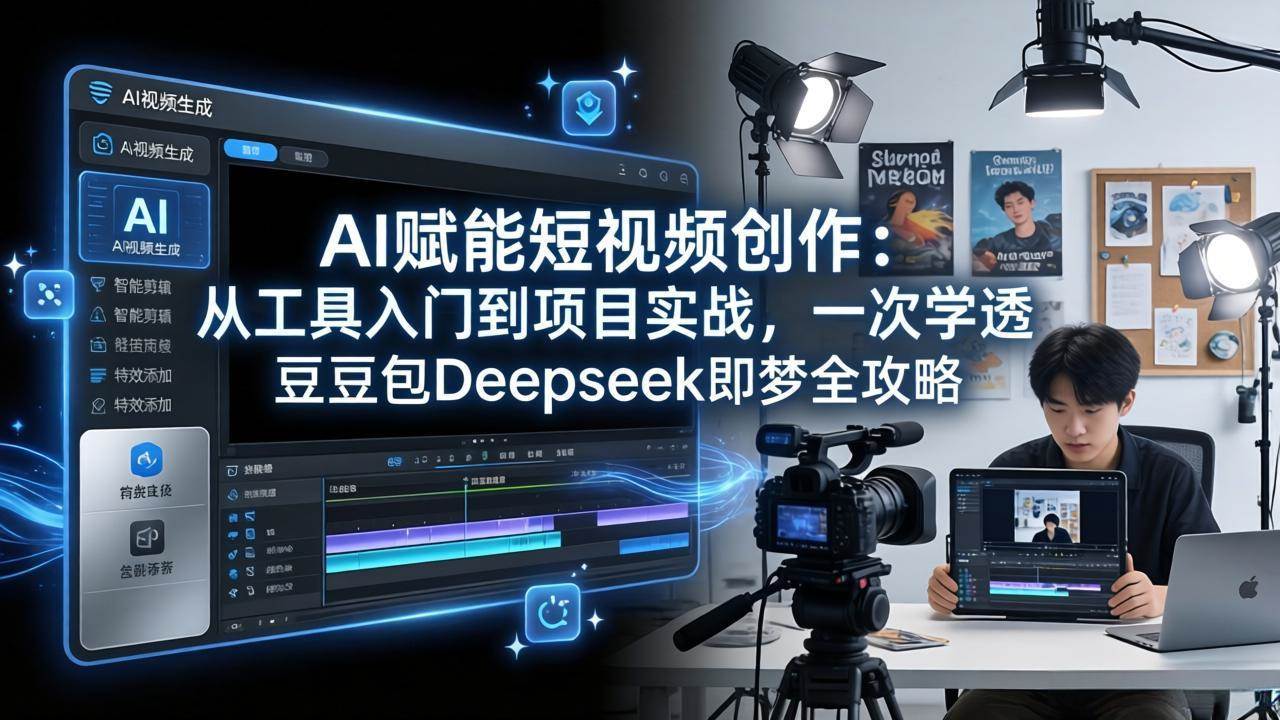 （17762期）AI赋能短视频创作：从工具入门到项目实战，一次学透豆包Deepseek即梦全攻略 - 网创智汇