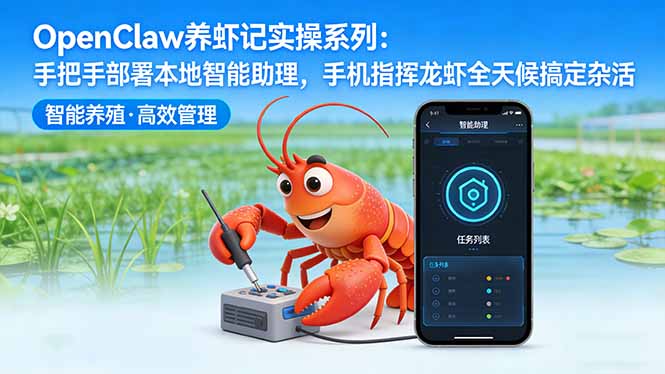 OpenClaw养虾记实操系列-更新：手把手部署本地智能助理，手机指挥龙虾全天候搞定杂活 - 网创智汇