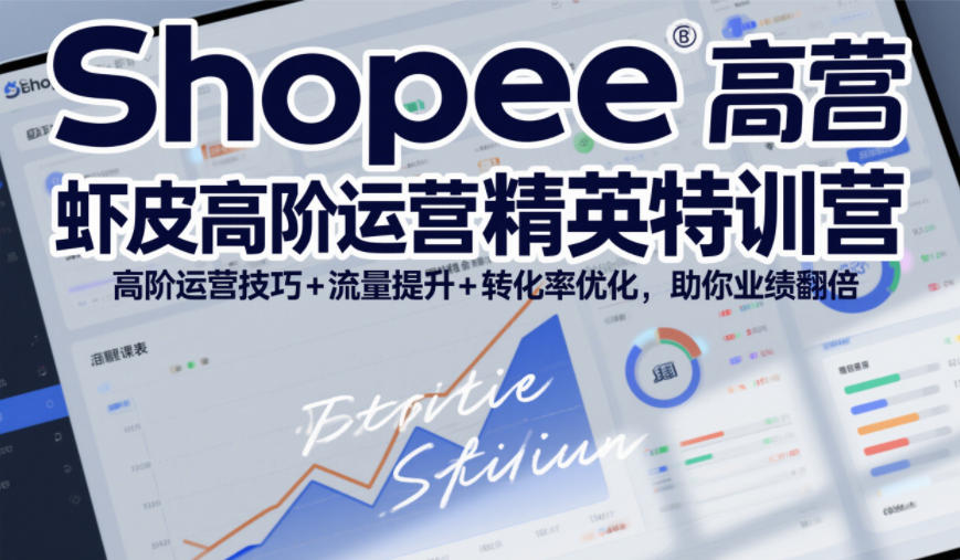Shopee虾皮高阶运营精英特训营，高阶运营技巧+流量提升+转化率优化，助你业绩翻倍（更新26年5月） - 网创智汇