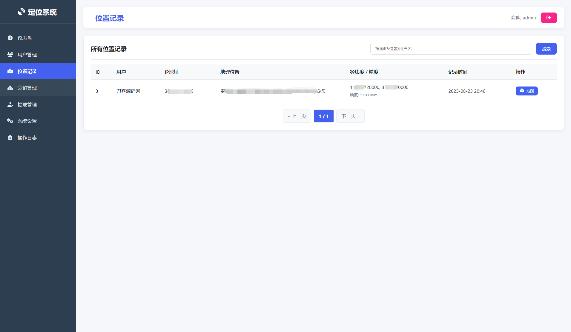 IP定位系统源码 二开版 新增分销功能 - 网创智汇