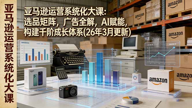 亚马逊运营系统化大课：选品矩阵，广告全解，AI赋能，构建千阶成长体系(26年3月更新 - 网创智汇