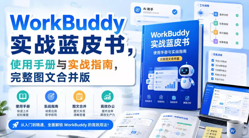 WorkBuddy实战蓝皮书，使用手册与实战指南，完整图文合并版 - 网创智汇