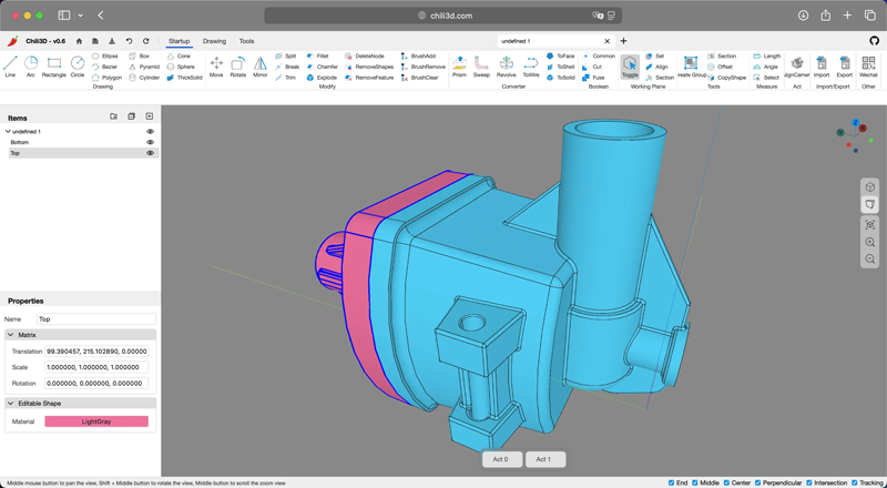 Chili3D(开源在线3D CAD建模网页版源码) - 网创智汇