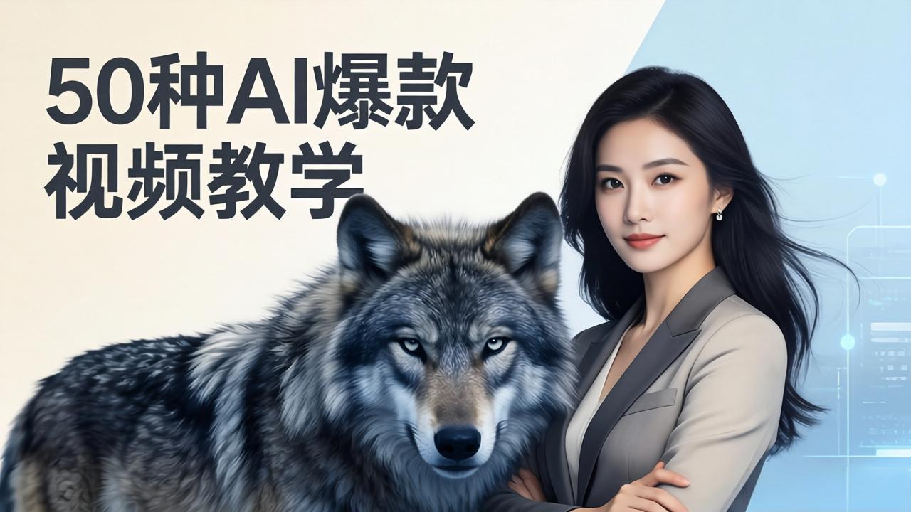 50种AI爆款视频教学：影视级古诗词+治愈萌宠+山海经蛟龙，高阶宝典商业落地 - 网创智汇