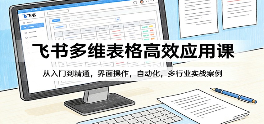飞书多维表格高效应用课：从入门到精通，界面操作，自动化，多行业实战案例 - 网创智汇