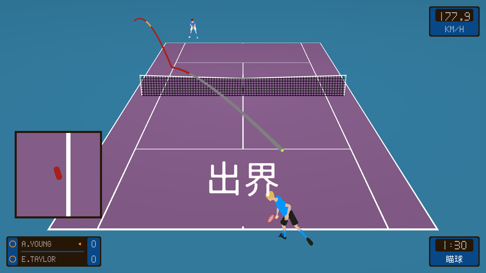 截线者：网球战术/Line Clipper: Tennis Tactics