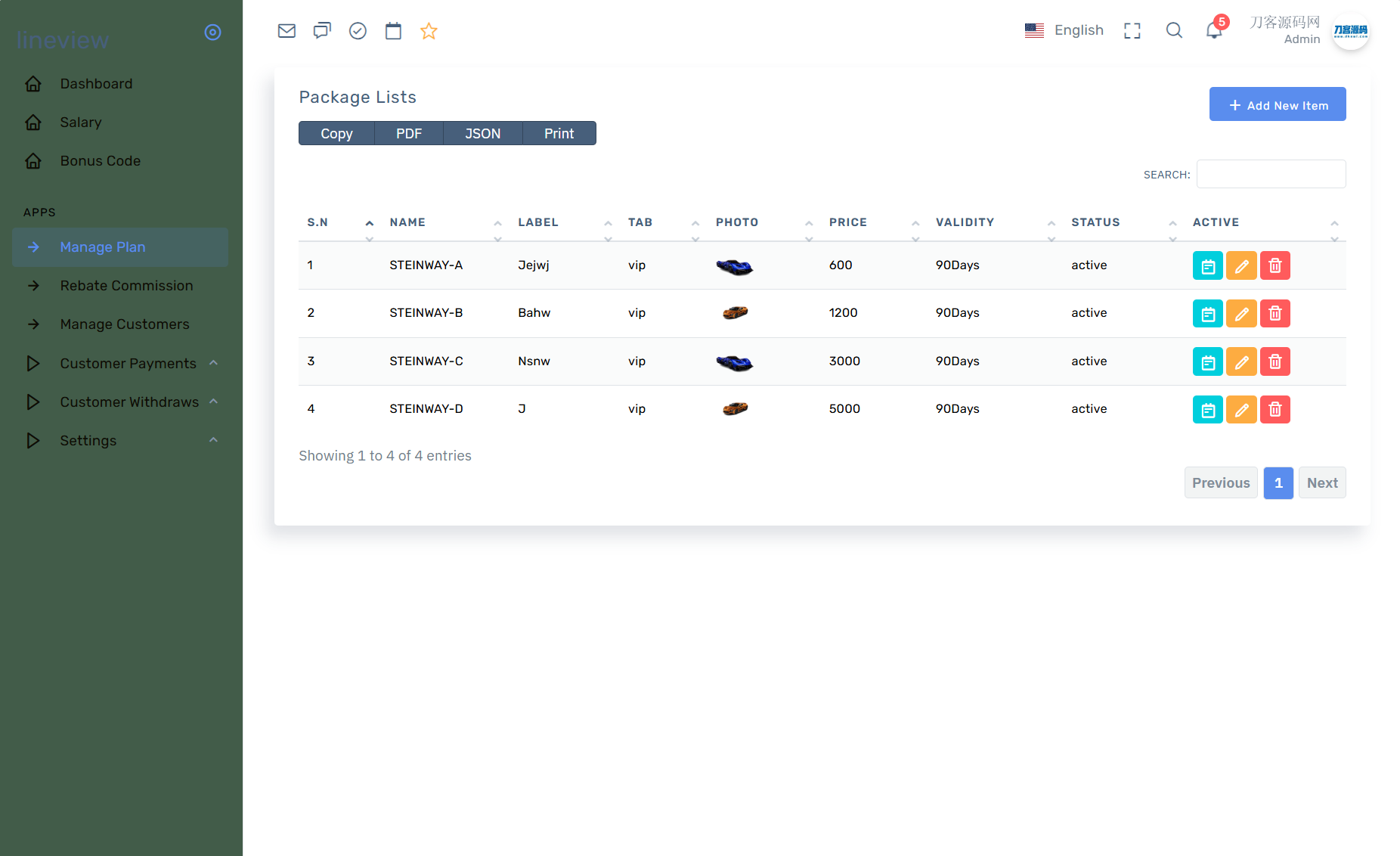 lineview海外汽车投资理财源码/前端html+后端PHP - 网创智汇