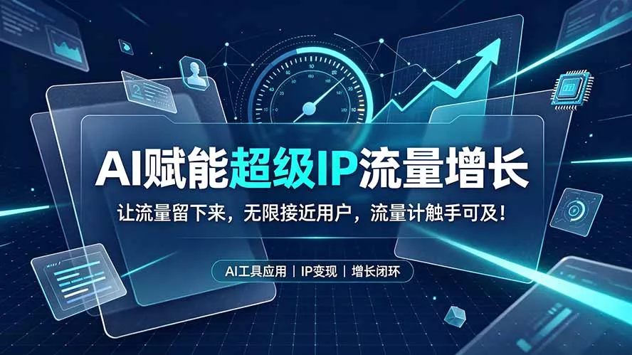 AI赋能超级IP流量增长：让流量留下来，无限接近用户，流量计触手可及！ - 网创智汇