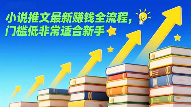 小说推文最新赚钱全流程，门槛低非常适合新手 - 网创智汇