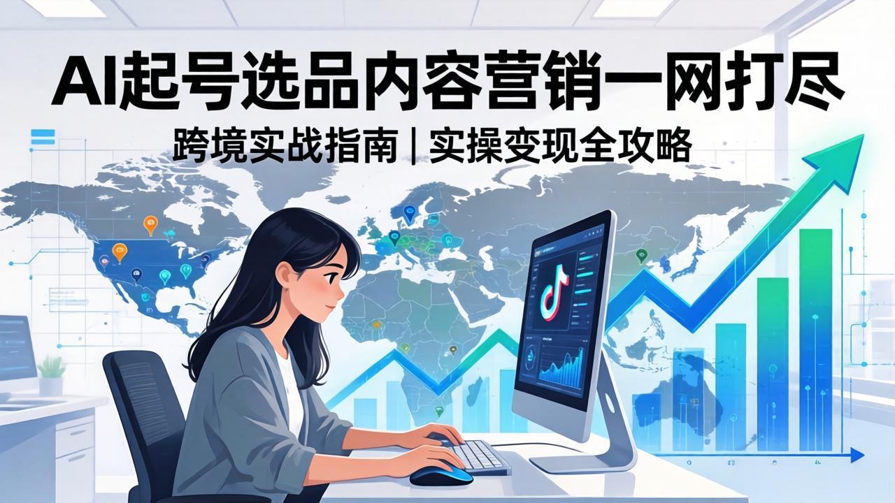 2026 TikTok 跨境AI实操：从零基础到变现全流程，AI起号选品内容营销一网打尽 - 网创智汇