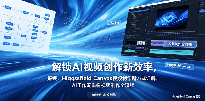 解锁AI视频创作新效率，Higgsfield Canvas视频制作新方式详解，AI工作流重构视频制作全流程 - 网创智汇
