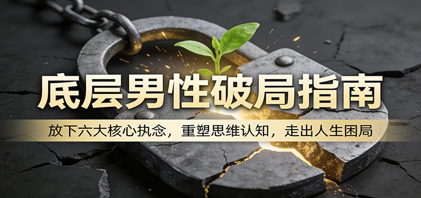 底层男性破局指南：放下六大核心执念，重塑思维认知，走出人生困局 - 网创智汇