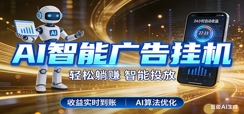 智能广告挂机新时代，利用碎片化时间实现稳定被动收益，AI帮你持续盈利 - 网创智汇