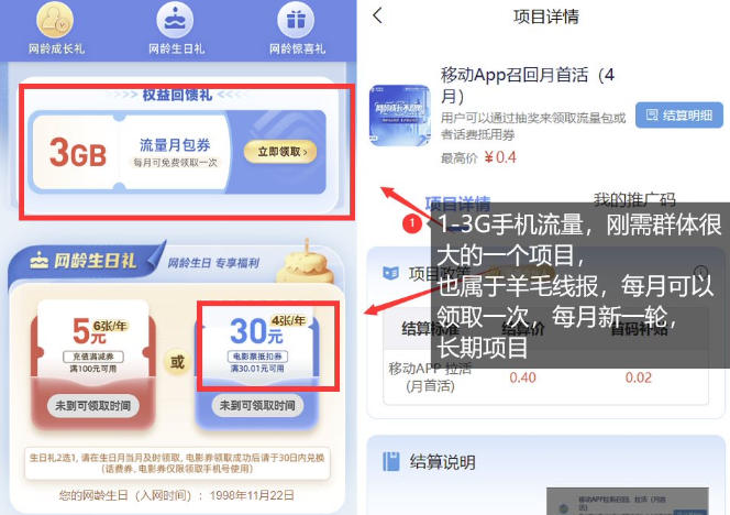 手机流量领取推广_每月一轮，刚需类的长期项目 - 网创智汇