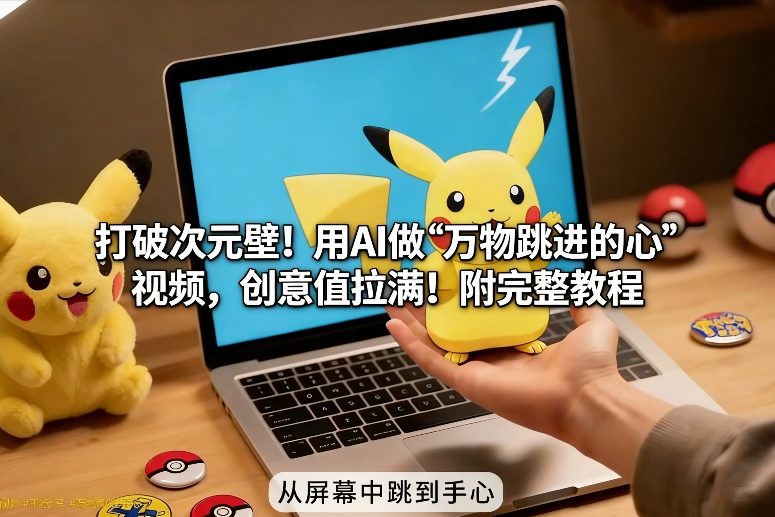 打破次元壁！用AI做【万物跳进手心】视频，创意值拉满！附完整教程 - 网创智汇