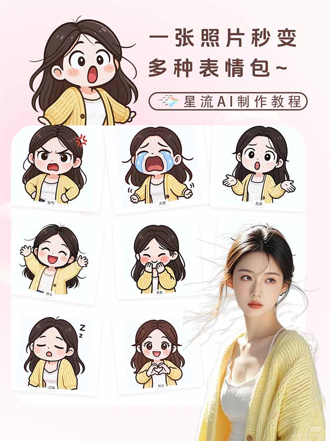 一张照片秒变N种专属表情包，三步搞定可爱搞怪治愈风，从此斗图聊天不再到处存别人图 - 网创智汇